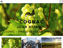 Tablet Screenshot of cognac-brisson.com